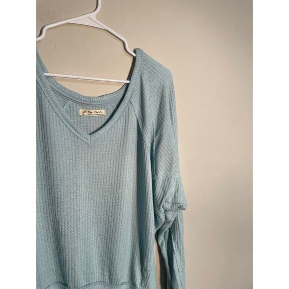 We The Free Santa Clara Oversized Thermal in Blue - Picture 4 of 11